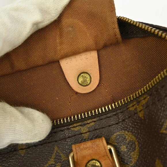Louis Vuitton Speedy 30 Hand Bag Monogram Canvas M41526 SP1927 YQ03277 - Picture 9 of 10